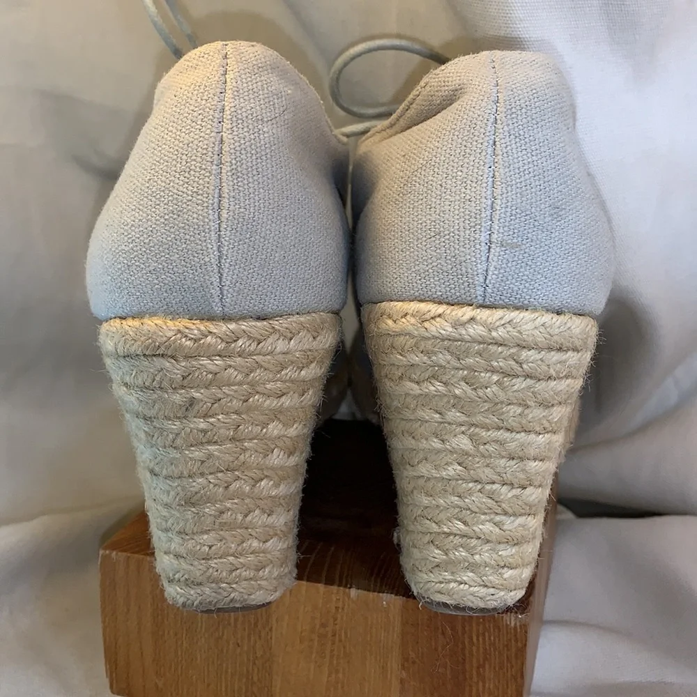 J Jill almost NEW leather/canvas espadrilles